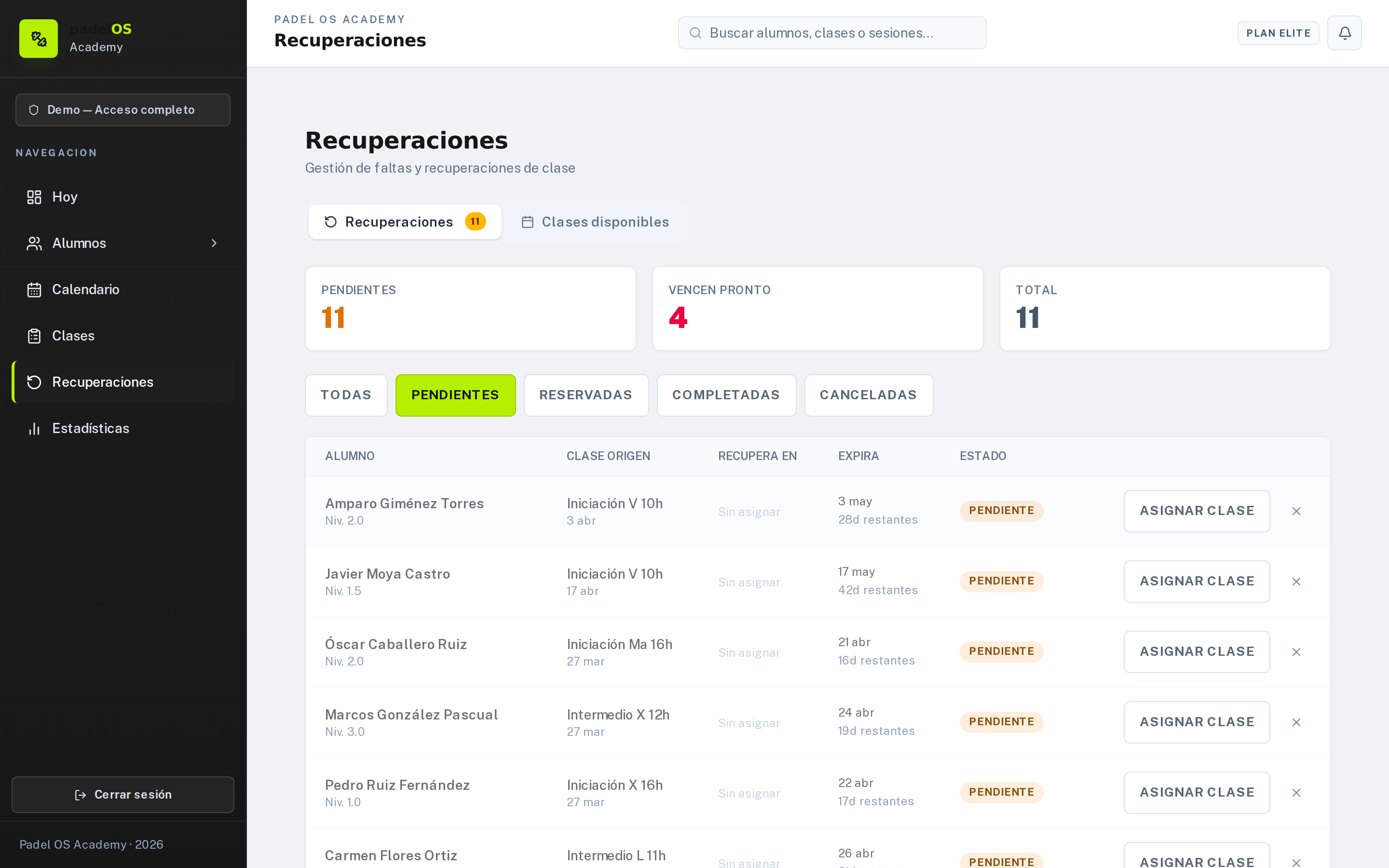M&oacute;dulo Recuperaciones &mdash; Gesti&oacute;n autom&aacute;tica